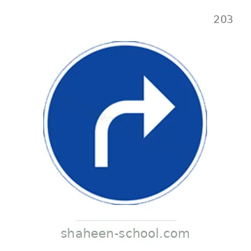 شاخصة المرور رقم 203